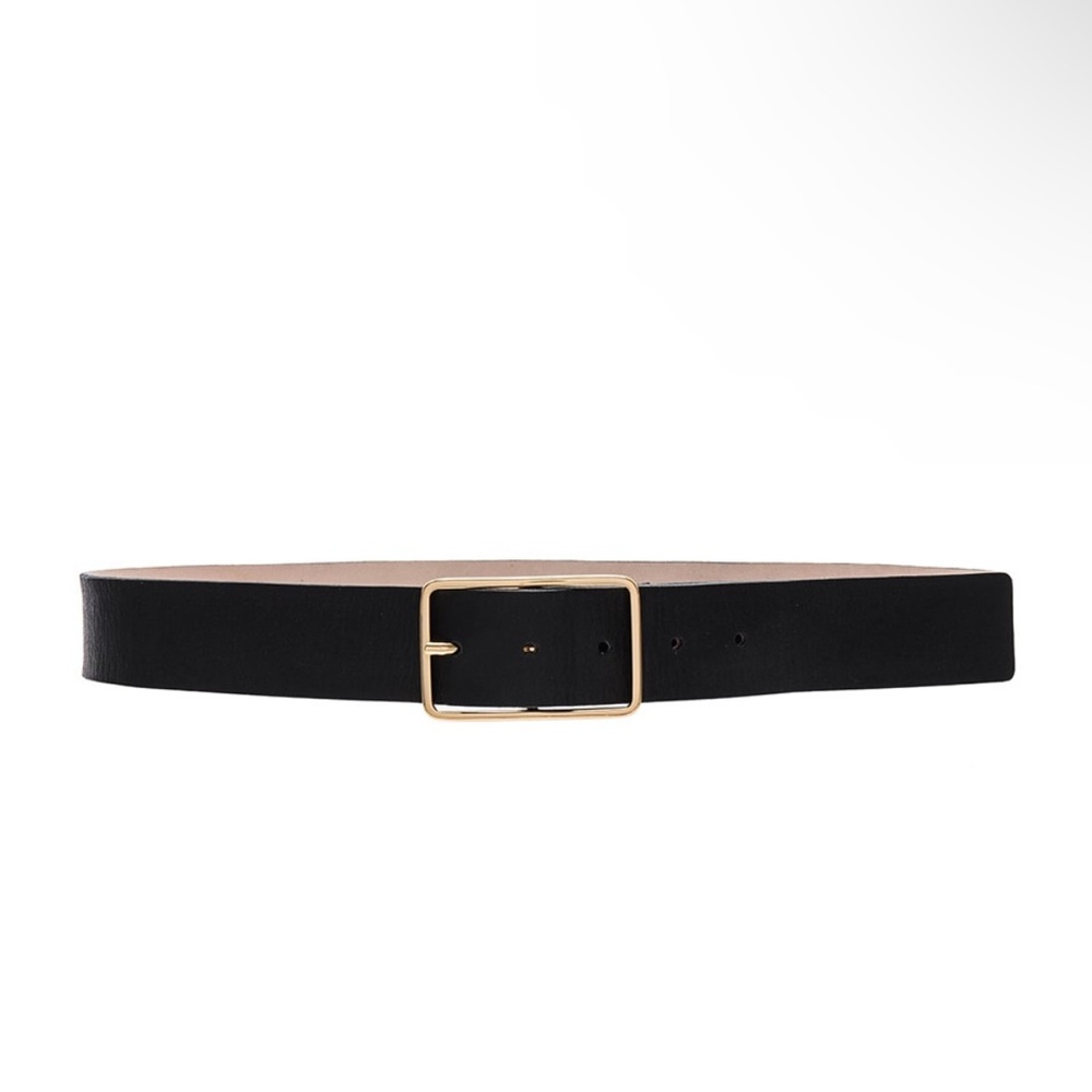 B-Low the Belt Black Belt with Gold Buckle